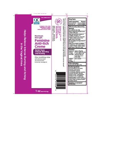 Label (Quality Choice Anti Itch Cream)